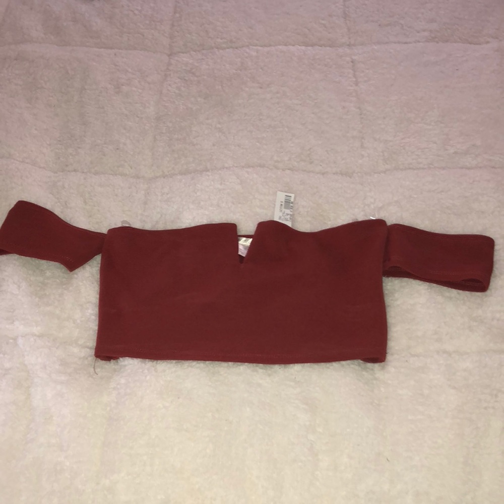 Sexy off the shoulder crop top